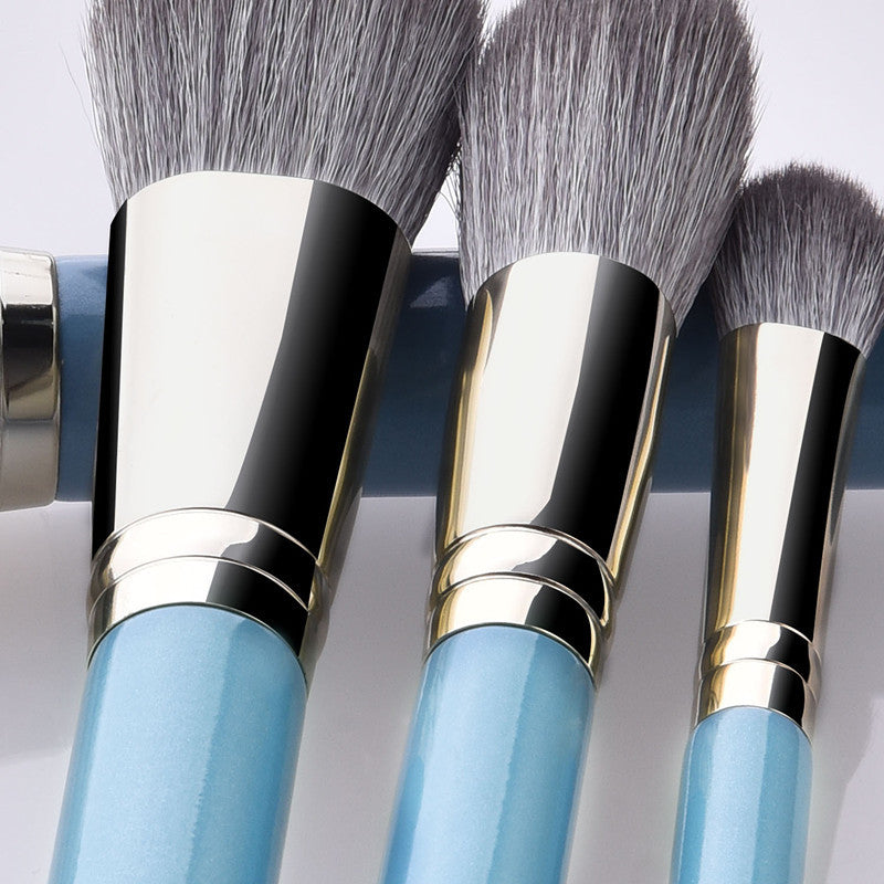 13-Piece Professional Makeup Brush Set – Wooden Handle & Synthetic Hair Kit for Makeup Artists | Infinity Bazaar