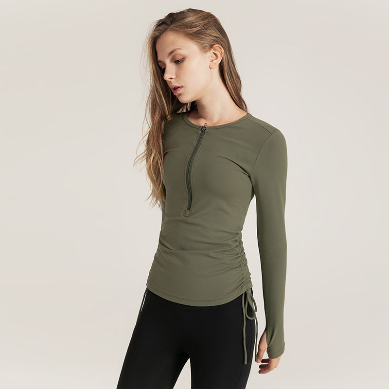 European and American Drawstring Yoga Wear