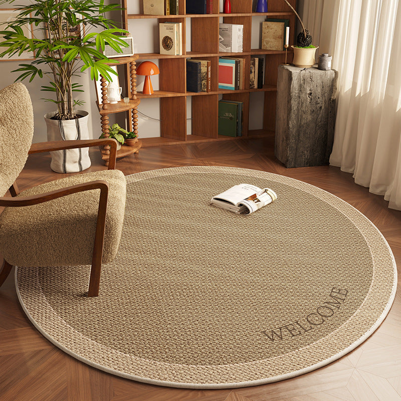 Living Room Round Carpet Household Absorbent Non-slip Crystal Velvet Carpet