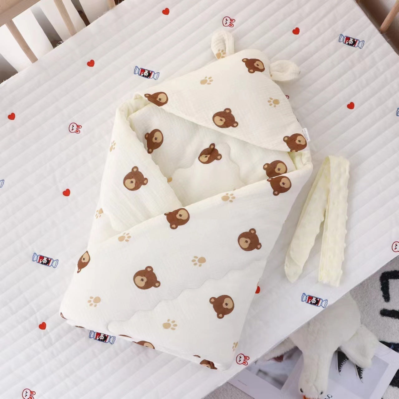 Baby Cotton-padded Blanket Cotton Candy Beanie