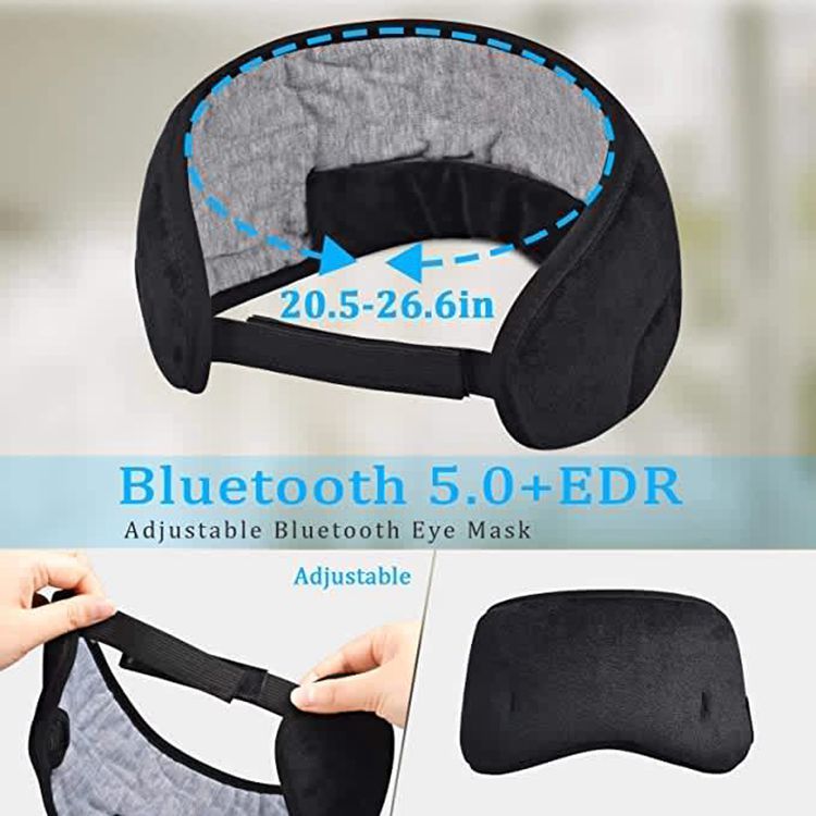 5.0 Bluetooth Music Eye Mask – Wireless Sleep Headphones for Travel, Meditation & Relaxation| Infinity Bazaar