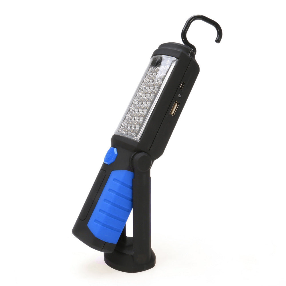 6" Emergency Work Light – 36+5 LED Rechargeable USB Work Torch with Magnetic Base, 240 Lumens, 360° Hook | Red/Blue | Infinity Bazaar