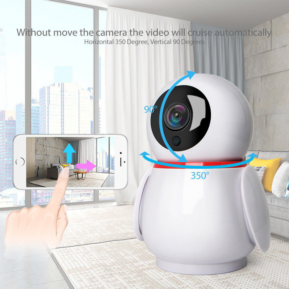 360° Wireless Panoramic Indoor Camera – 1080P WiFi Home Security Cam with Night Vision & Smart Motion Detection | Infinity Bazaar