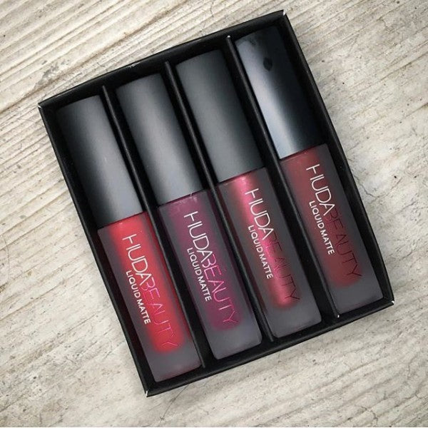 4-Piece Mini Lip Glaze Set – Vitamin-Infused Gloss for Smooth, Long-Lasting Color | Infinity Bazaar