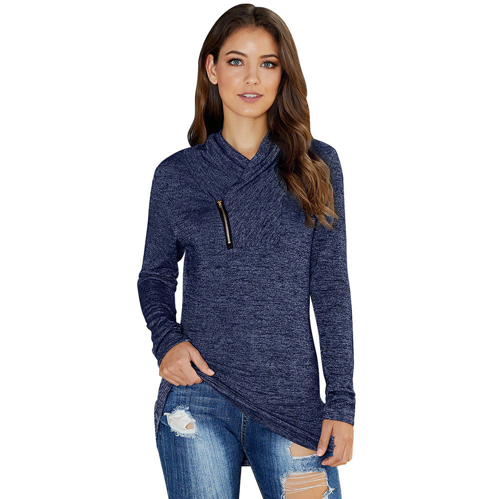 Women's solid colour sweater