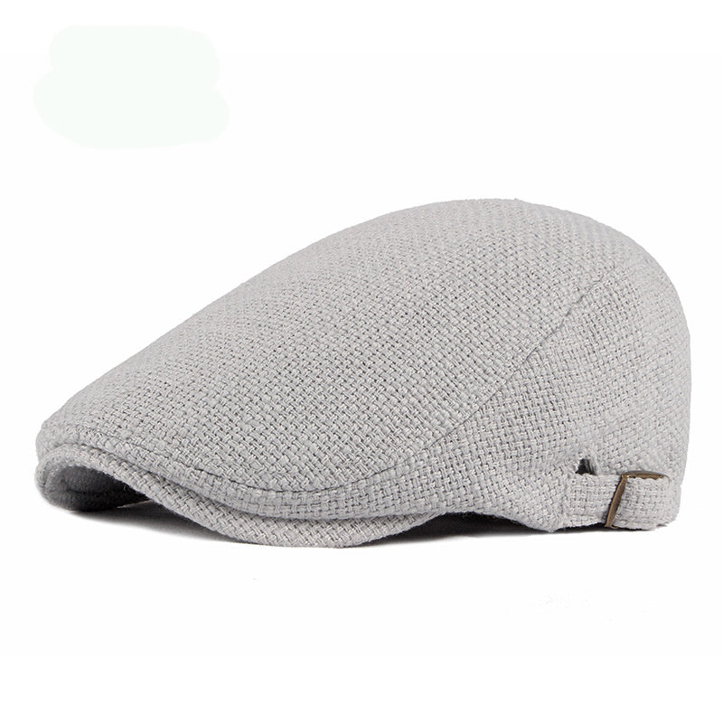 Breathable Cotton And Linen Retro Beret