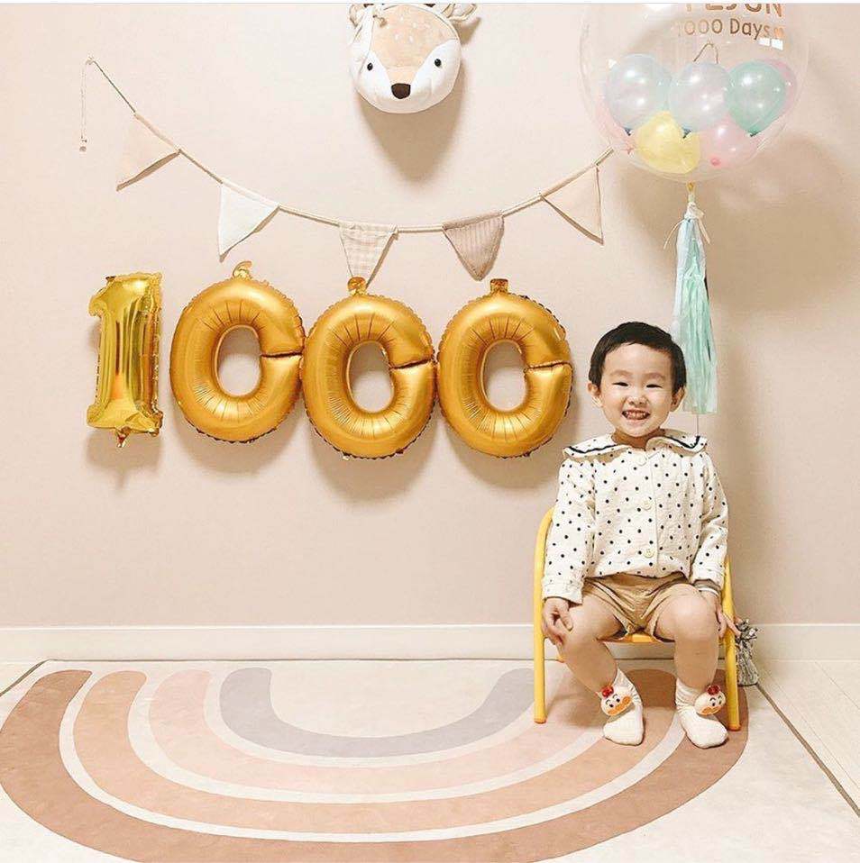 Nordic children's room rainbow carpet