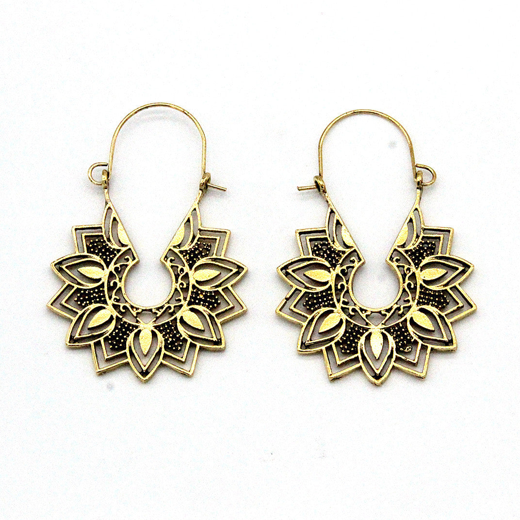Bohemian ethnic style geometric earrings