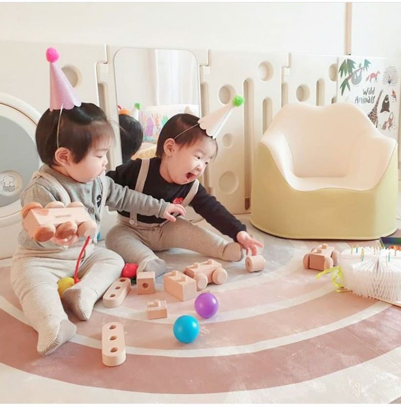 Nordic children's room rainbow carpet