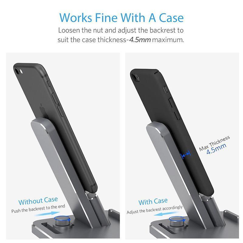 4-in-1 Wireless Charging Dock for AirPods, iPhone, Apple Watch & USB Devices – Fast Charge Station with Dock Holder | Infinity Bazaar