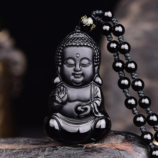 Natural Obsidian Pendant