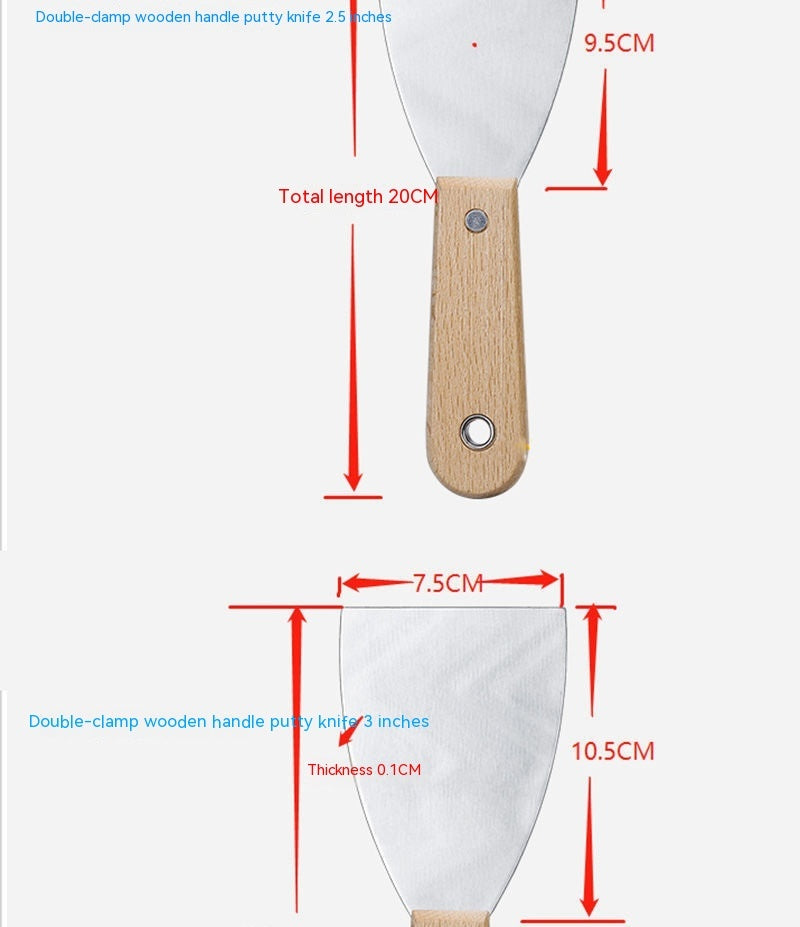 Stainless Steel Putty Knife Seven-piece