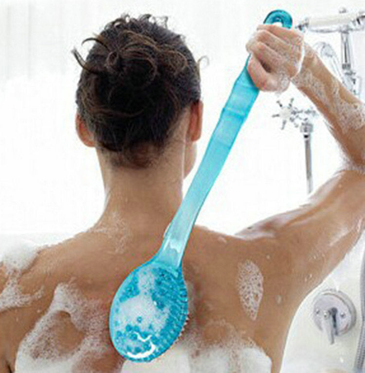 Long Handle Back Brush – Exfoliating Shower Sponge Scrubber for Smooth, Glowing Skin