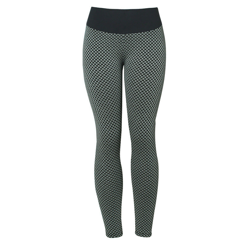 Plaid Seamless High-Waist Fitness Leggings for Women – Breathable Yoga & Gym Pants | Infinity Bazaar