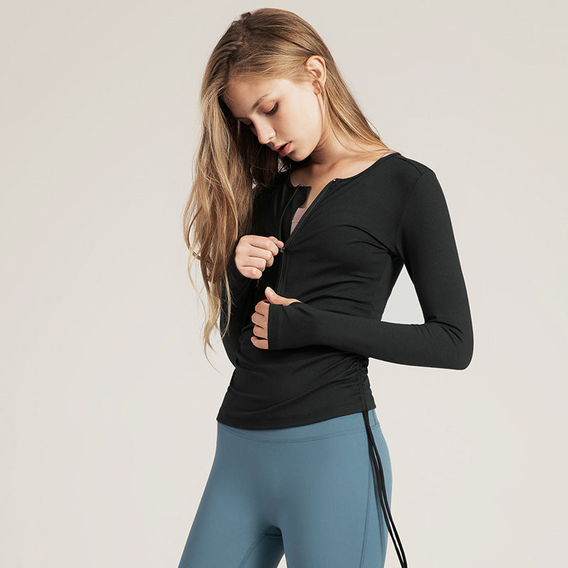 European and American Drawstring Yoga Wear
