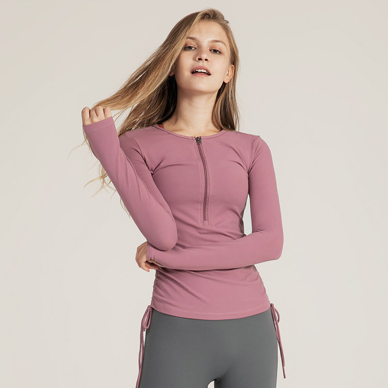 European and American Drawstring Yoga Wear