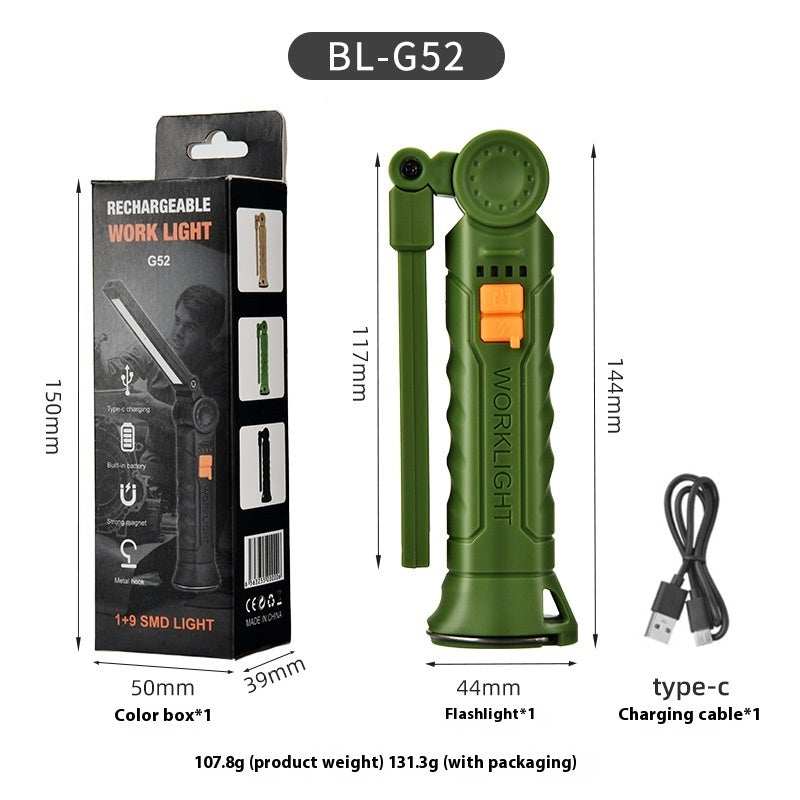 USB Multifunctional COB Magnet Auto Repair Work Light
