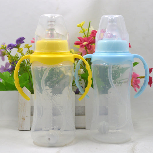 240ML Baby Feeding Bottle – BPA-Free PP Material in Blue, Pink, Yellow & Green | Infinity Bazaar