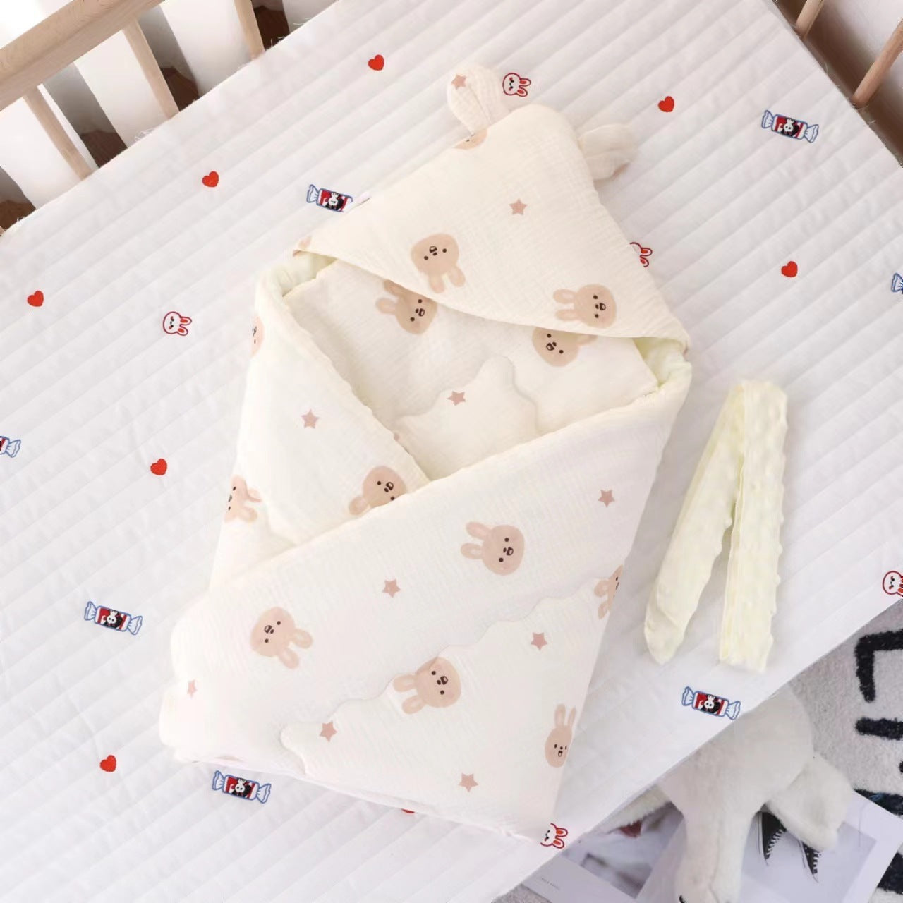 Baby Cotton-padded Blanket Cotton Candy Beanie