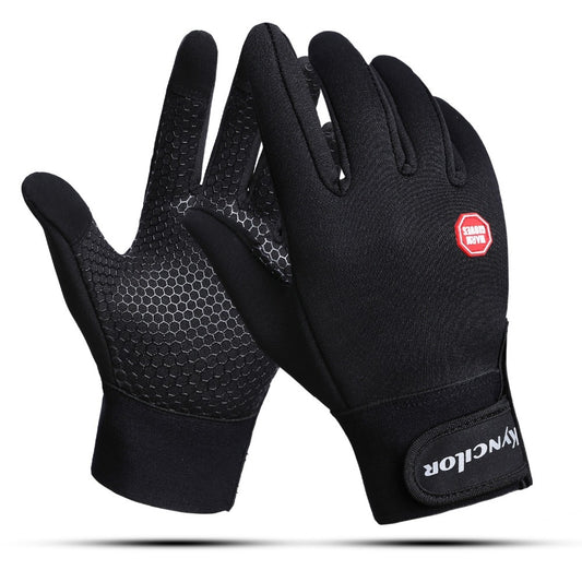 Men and women fleece windproof and warm gloves