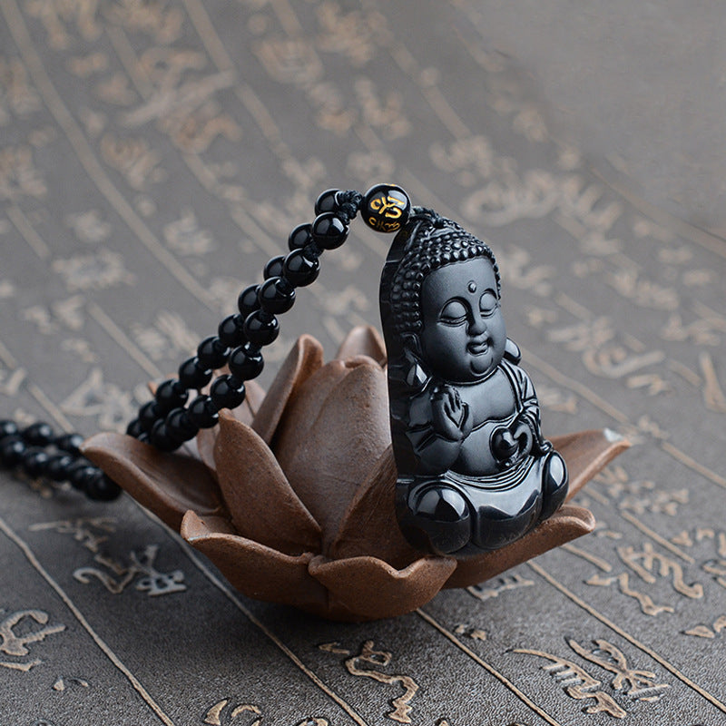 Natural Obsidian Pendant