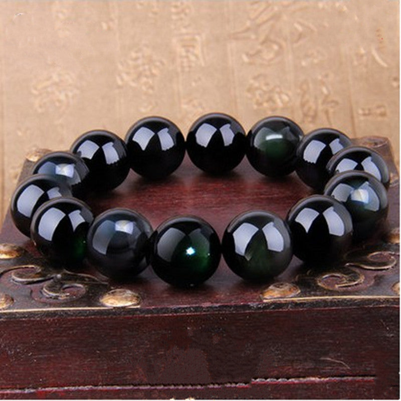 Harness the power of the rainbow eye obsidian and wear it as a symbol of protection, balance, and inner strength