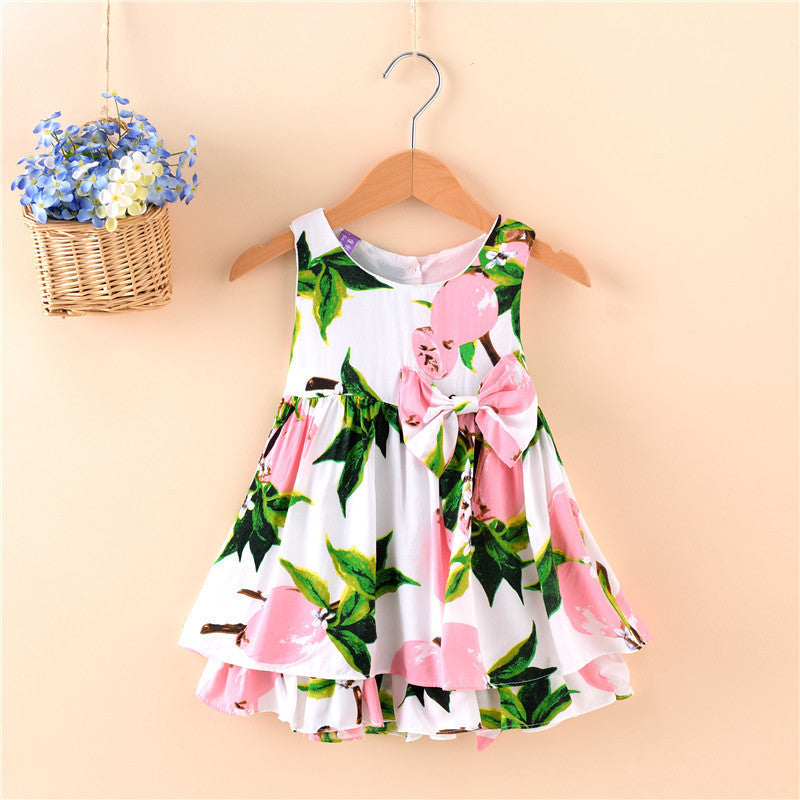 Children's Wear, Sleeveless Sleeveless Princess Skirt, European And American Girl Dress, Foreign Trade Children's Skirt