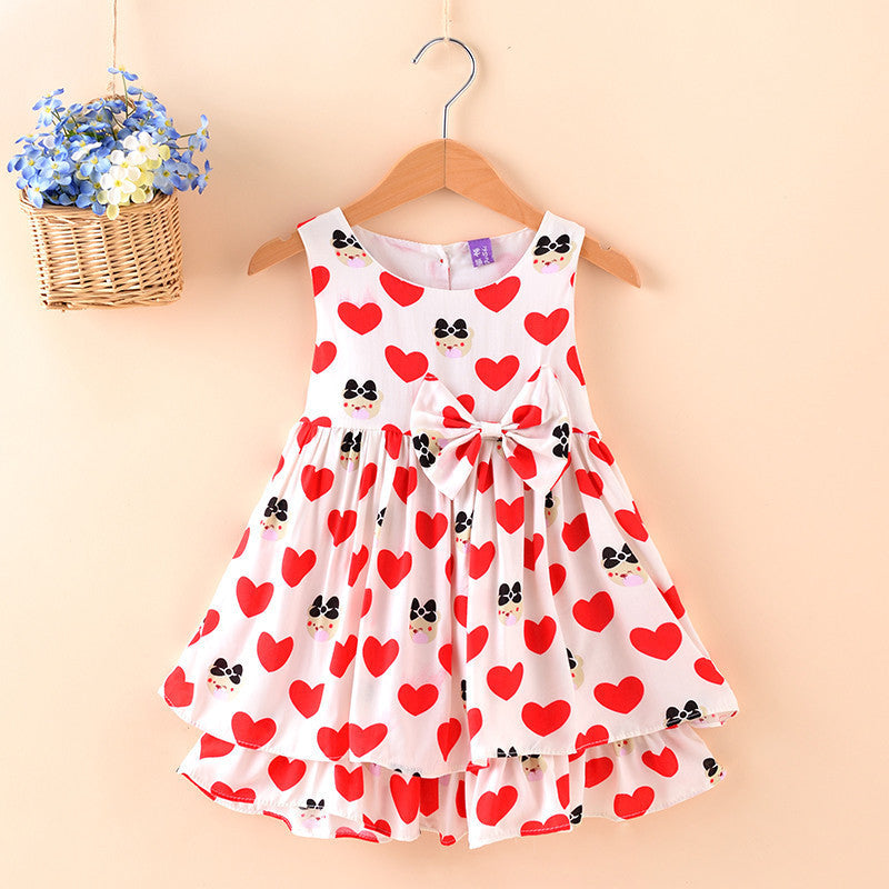 Children's Wear, Sleeveless Sleeveless Princess Skirt, European And American Girl Dress, Foreign Trade Children's Skirt