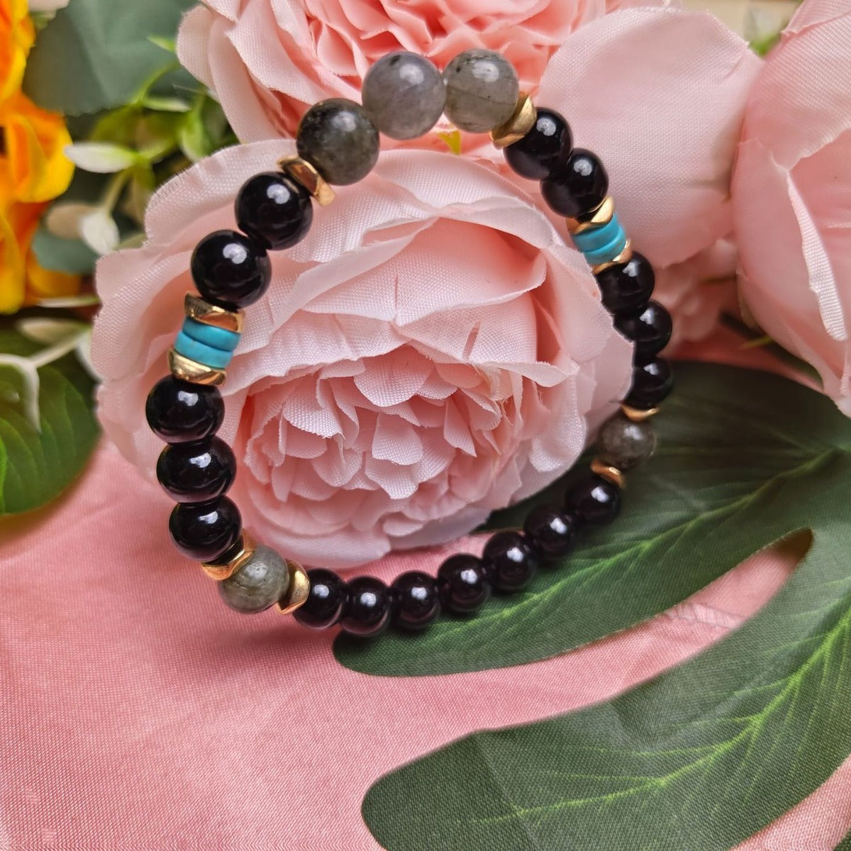 8mm Natural Gemstone Beaded Bracelet – Unisex Healing Energy Jewelry | Infinity Bazaar