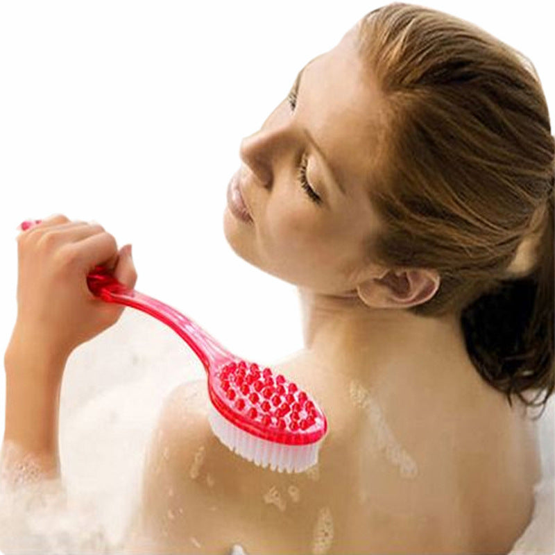 Long Handle Back Brush – Exfoliating Shower Sponge Scrubber for Smooth, Glowing Skin