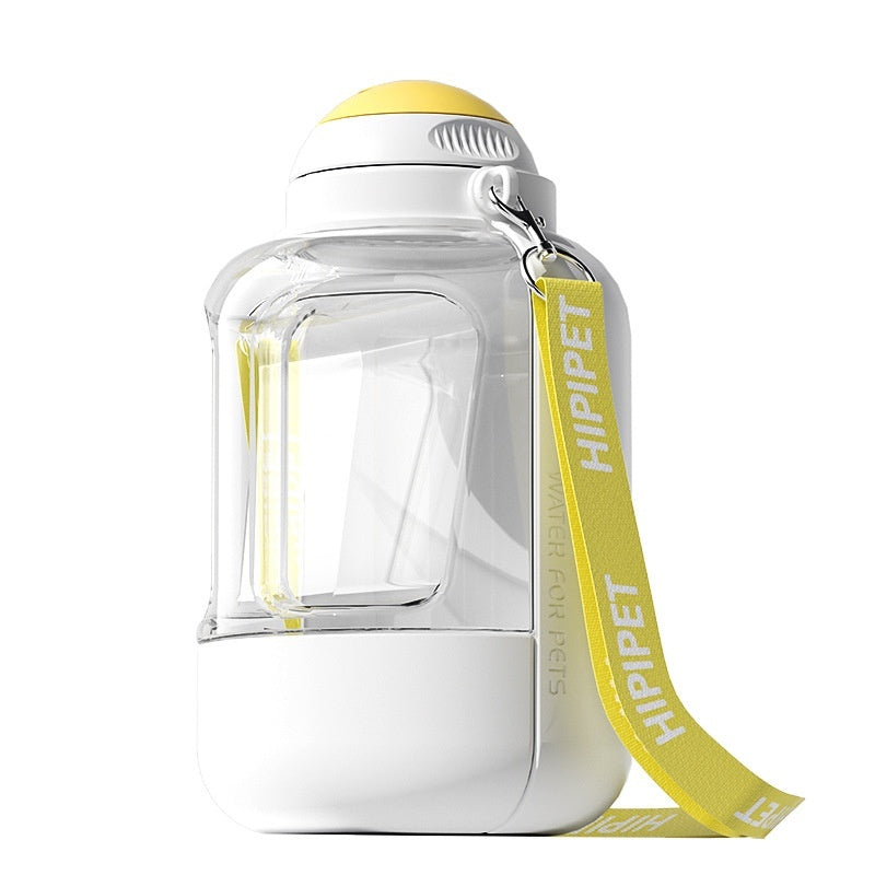 2-in-1 Dog Water & Food Bottle – Portable Leakproof Pet Dispenser with Valve Control, 1000ml/1500ml Capacity | Infinity Bazaar