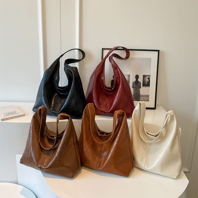 Women's 2pcs Composite Fashionable Tote Shoulder Bag With Clutch
