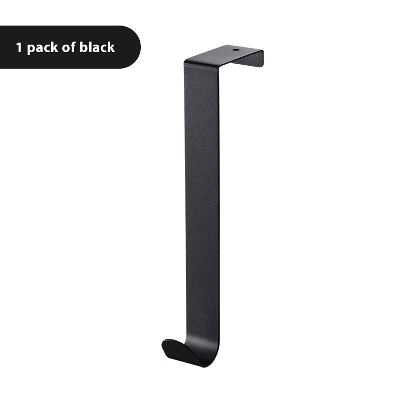 Rear Door Hook – Punch-Free Wrought Iron Shower Door &amp; Back Clothes Hook Rack