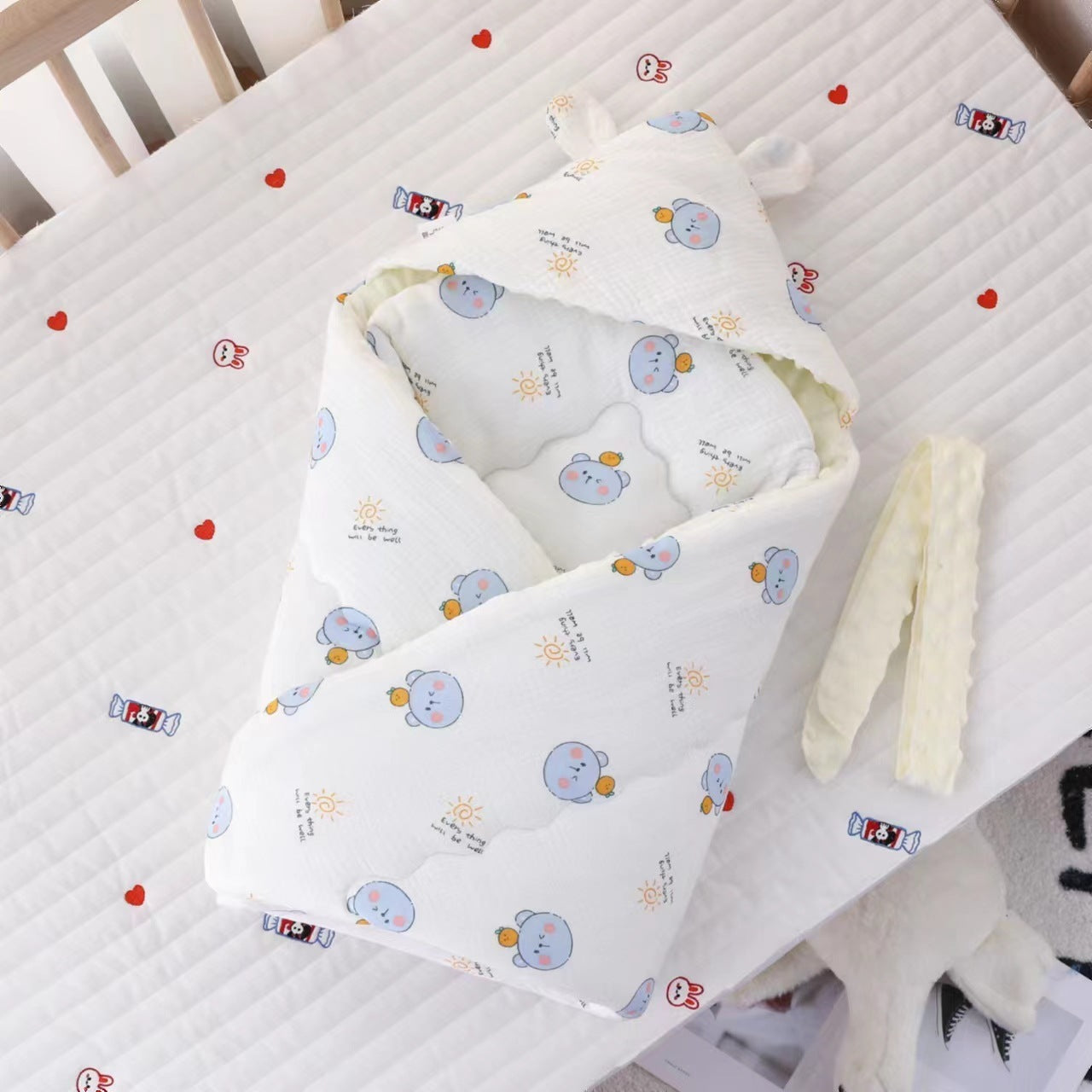 Baby Cotton-padded Blanket Cotton Candy Beanie