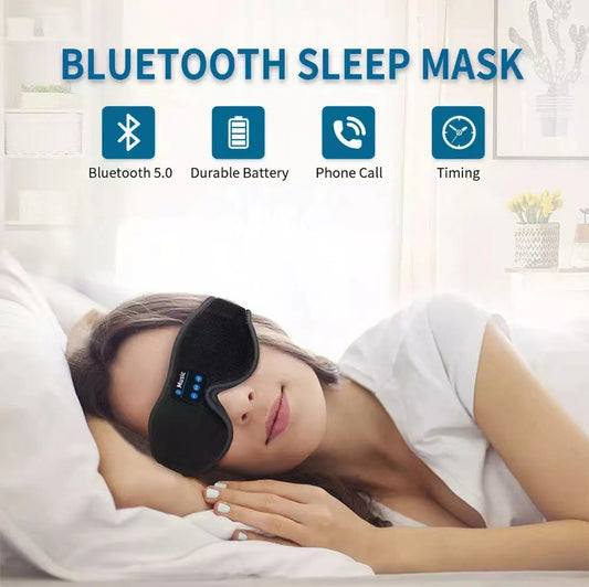 3D Bluetooth 5.0 Eye Mask – Wireless Music Sleep Mask with Stereo Sound & Memory Foam Comfort | Infinity Bazaar