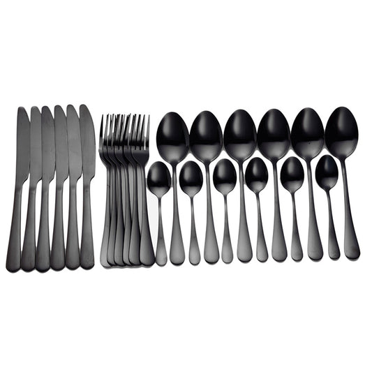 410 Stainless Steel Flatware Set – Mirror Polished Western Cutlery for Adults, Ideal for Weddings, Gifts & Daily Use | Infinity Bazaar