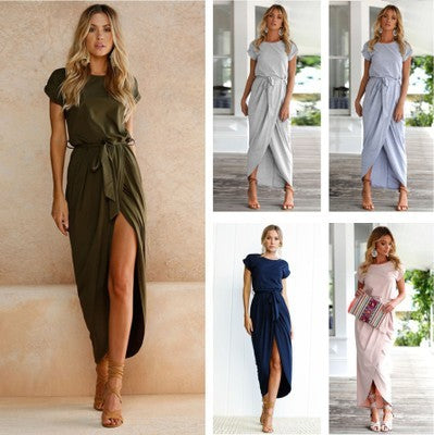 Women’s Elegant Short Sleeve Spring & Summer Dress | Infinity Bazaar