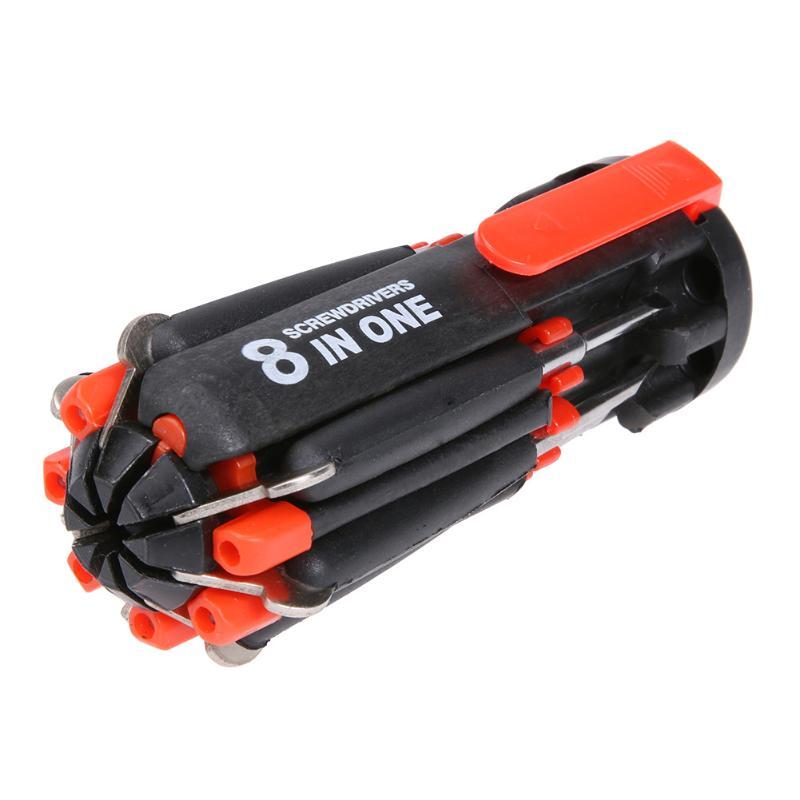 8-in-1 Multifunctional Screwdriver Set with LED Light – Portable Precision Toolkit for Home, Car, and Electronics Repair | Infinity Bazaar