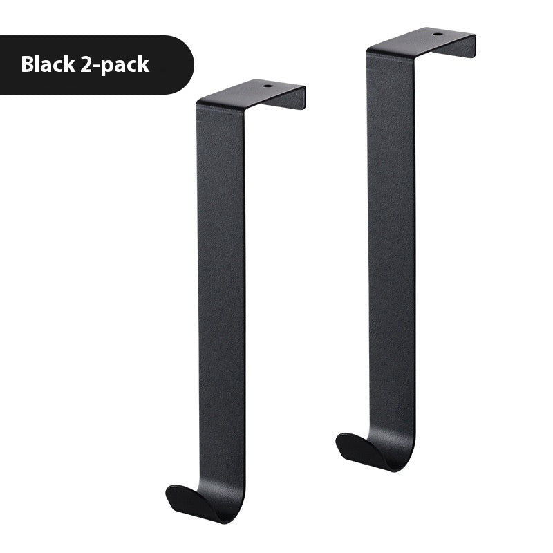 Rear Door Hook – Punch-Free Wrought Iron Shower Door &amp; Back Clothes Hook Rack