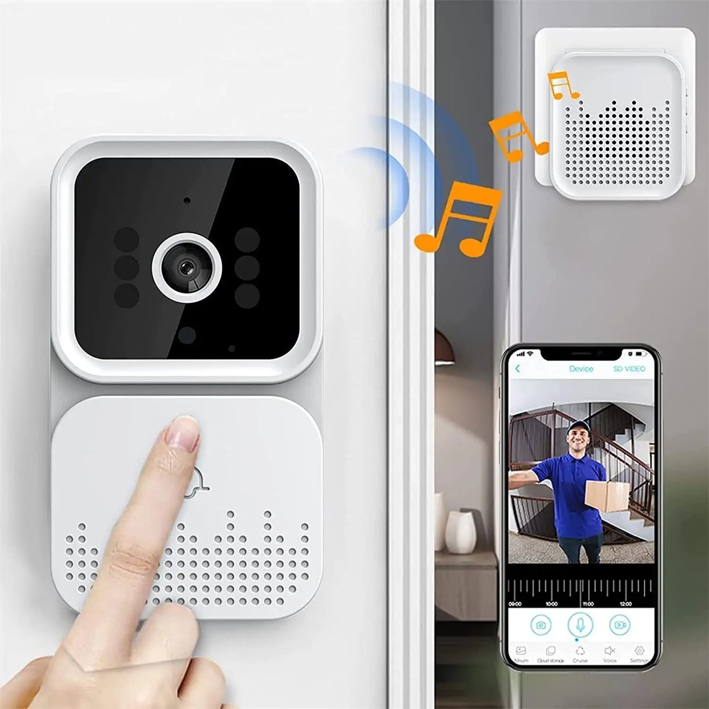 Upgrade your home security with this state-of-the-art video doorbell and stay connected to your property at all times.