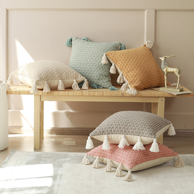 New Bedroom Knitted Pillow Cover