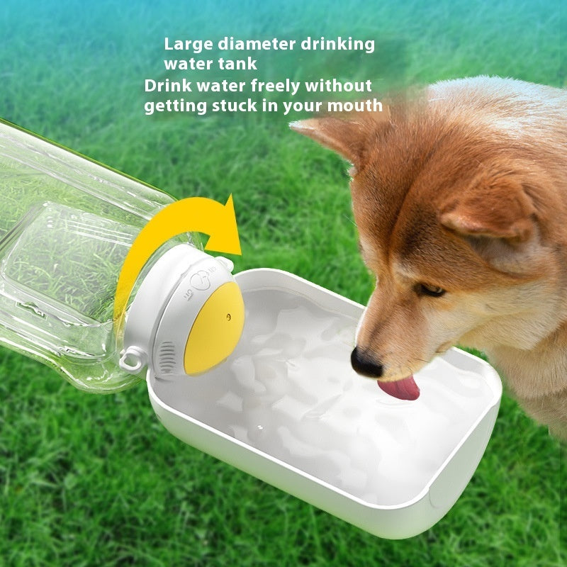 2-in-1 Dog Water & Food Bottle – Portable Leakproof Pet Dispenser with Valve Control, 1000ml/1500ml Capacity | Infinity Bazaar