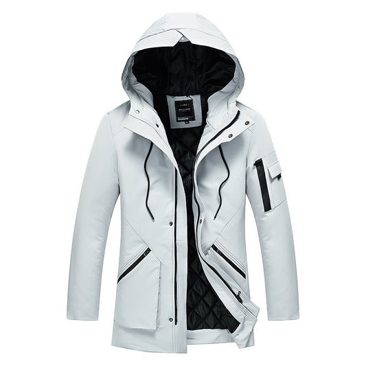 Hooded cotton coat