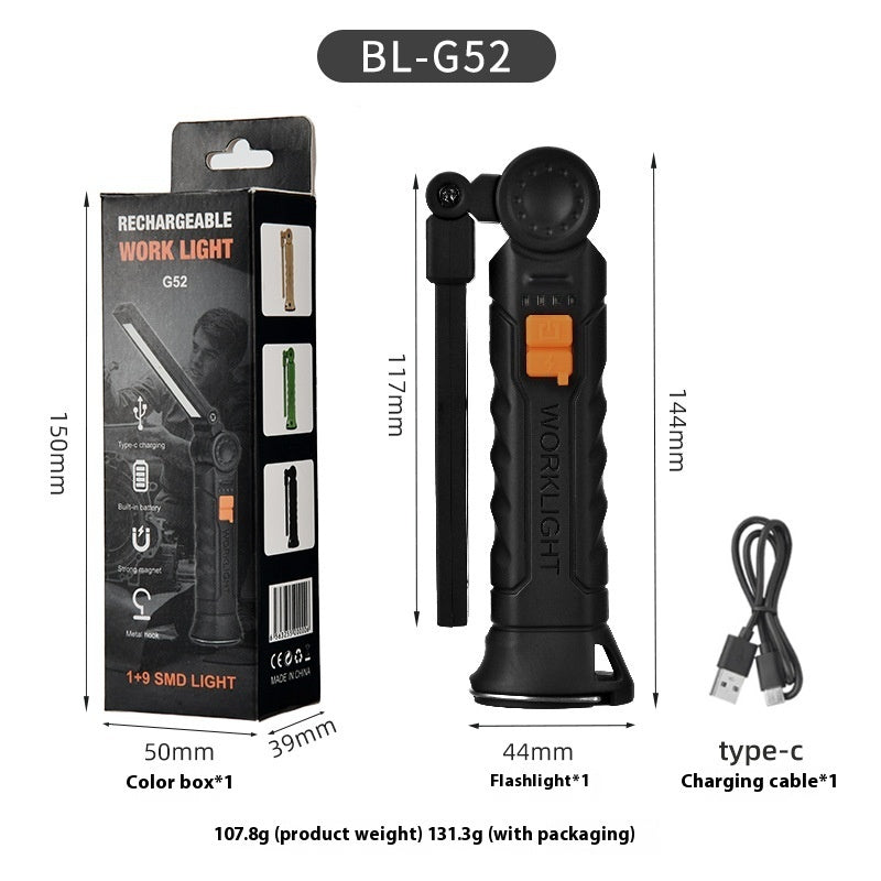 USB Multifunctional COB Magnet Auto Repair Work Light