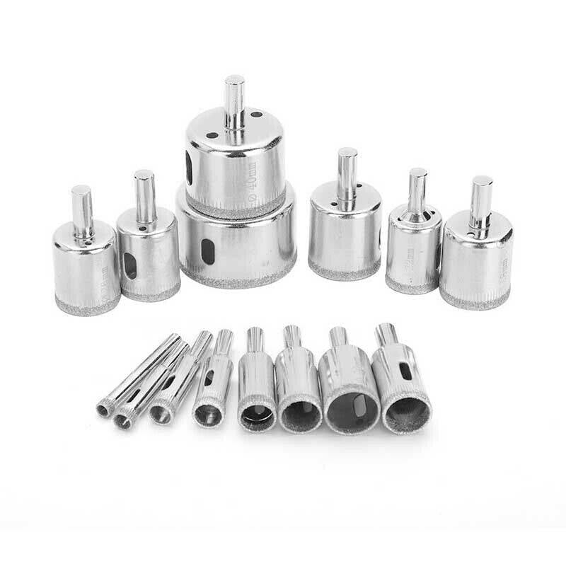 Diamond Hole Saw Drill Bit Set – 6mm to 50mm Glass & Tile Opener for Power Tools (Germany Only) | Infinity Bazaar