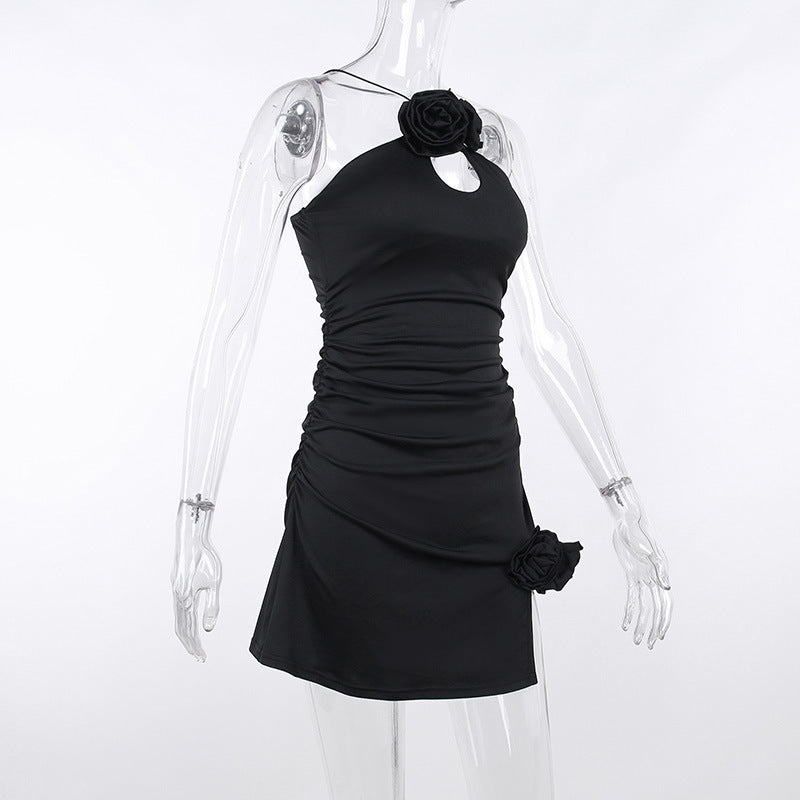 Women's Slim-fit Halter Dress