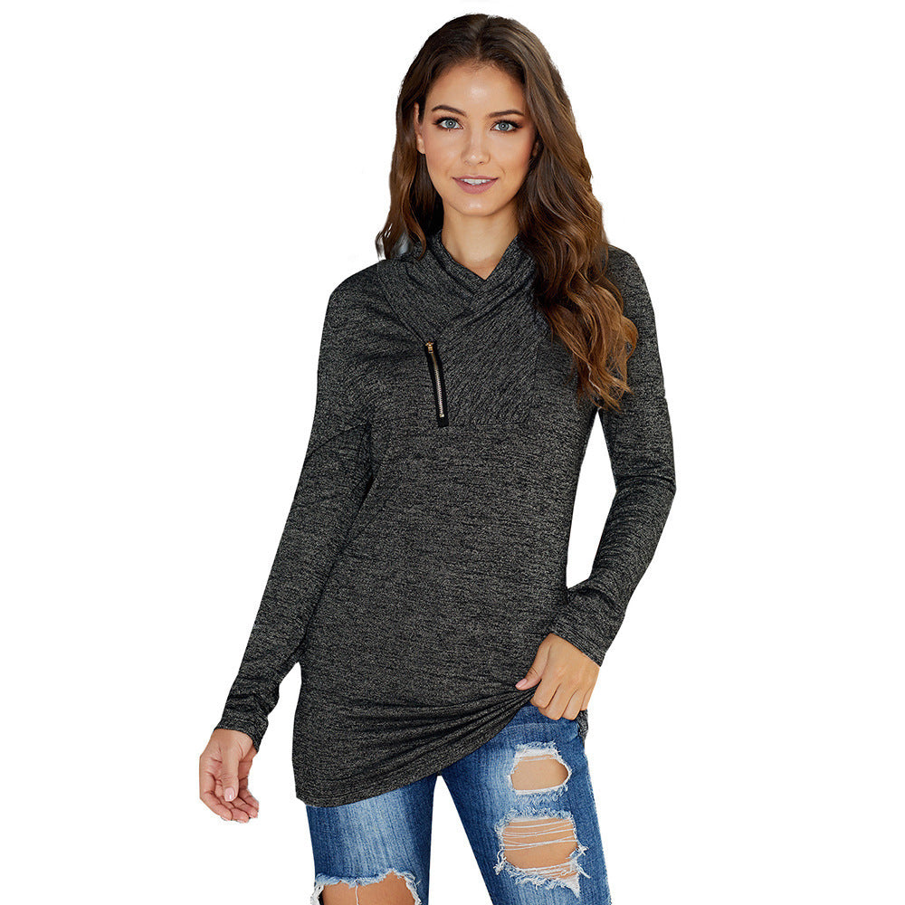 Women's solid colour sweater