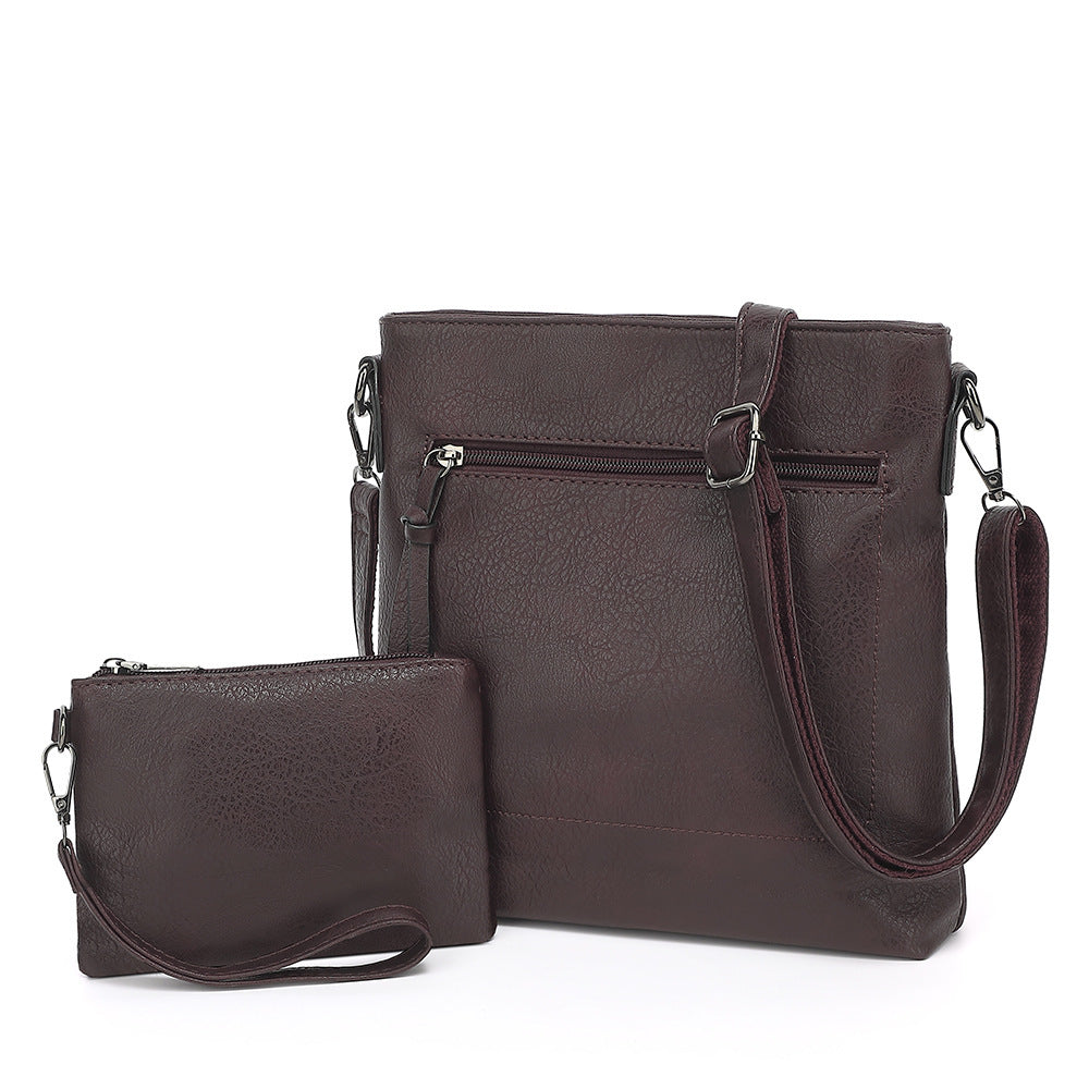 Women’s Large Capacity Tote Shoulder Bag | Elegant PU Leather Handbag with Inner Pouch | 25x27x5.5cm | Infinity Bazaar