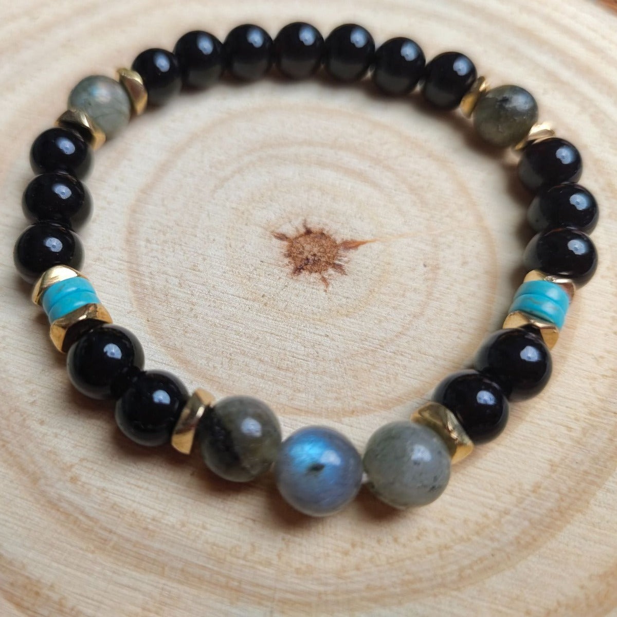 8mm Natural Gemstone Beaded Bracelet – Unisex Healing Energy Jewelry | Infinity Bazaar