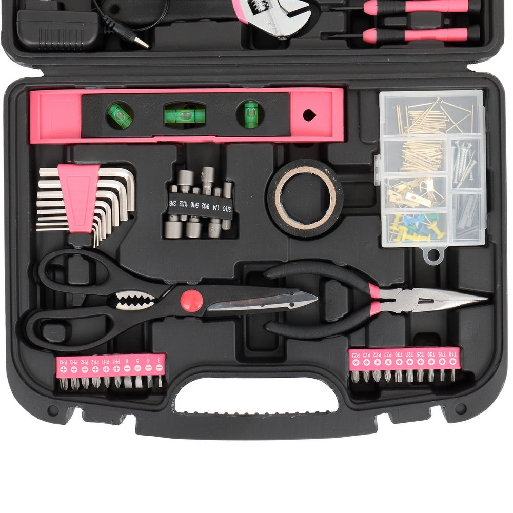 149-Piece Iron Household Tool Set – Chrome Vanadium Repair Kit with Cordless Screwdriver & Heavy-Duty Case | Infinity Bazaar